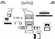 BMW 3-serie E36 1990–2000 Instrumentbordbeklædning Aluminium foto 4