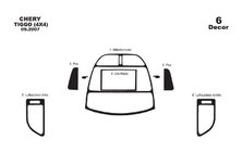 Chery Tiggo 1 2005–2016 Instrumentbordbeklædning (lille sæt) Aluminium foto 3