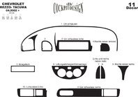Chevrolet Tacuma/Rezzo 2000–2008 Interiørpanel-lister Carbon foto 2