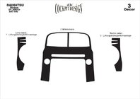 Daihatsu Sirion 2005–2015 Instrumentbordbeklædning Carbon foto 3
