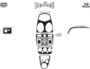 Ford Fiesta 2002–2008 Instrumentbordspanel lister (2005-2008) Carbon foto 3