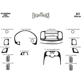 Instrumentbordbeklædning Hyundai Accent 2006–2010 foto 4
