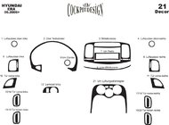 Hyundai Accent 2006–2010 Instrumentbordbeklædning Carbon foto 4