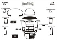 Hyundai H300, H1, Starex 2008–2020 Instrumentbordbeklædning (stort sæt) Aluminium foto 2