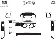 Nissan Micra K12 2003–2010 Instrumentbordbeklædning Titan foto 6