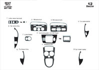 Seat Altea 2004–2015 Instrumentbrætbeklædning (stort sæt) Carbon foto 4