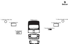 Toyota Avensis 2003–2009 Instrumentbordbeklædning Small Trælook foto 4