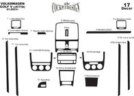 Volkswagen Golf 5 2003–2009 Instrumentbordbeklædning Carbon foto 15