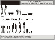 Kia Ceed 2007–2012 Instrumentbordbeklædning Blå foto 1