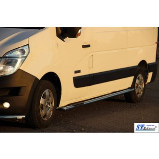 Siderør BB002 (2 stk., rustfrit stål) Opel Movano 2010–2021 foto 3