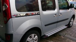 Renault Kangoo 2008–2020 Kromliste under skydedør (2 stk., rustfrit stål) foto 2