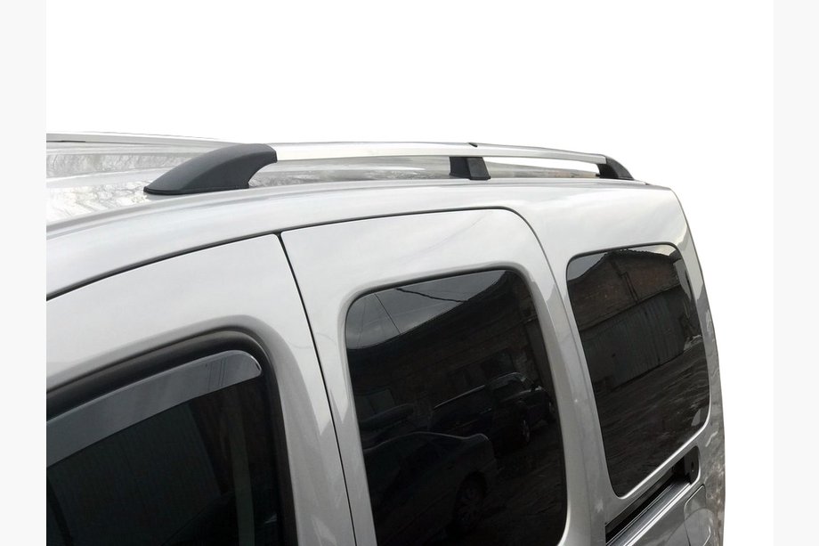 Renault Kangoo 2008–2020 Krom tagrælinger Standard base, plastfødder Image