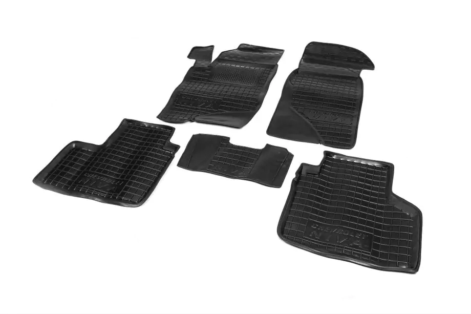Chevrolet Niva 1998–2020 Gummimåtter med høj kant (Autogumm) Image