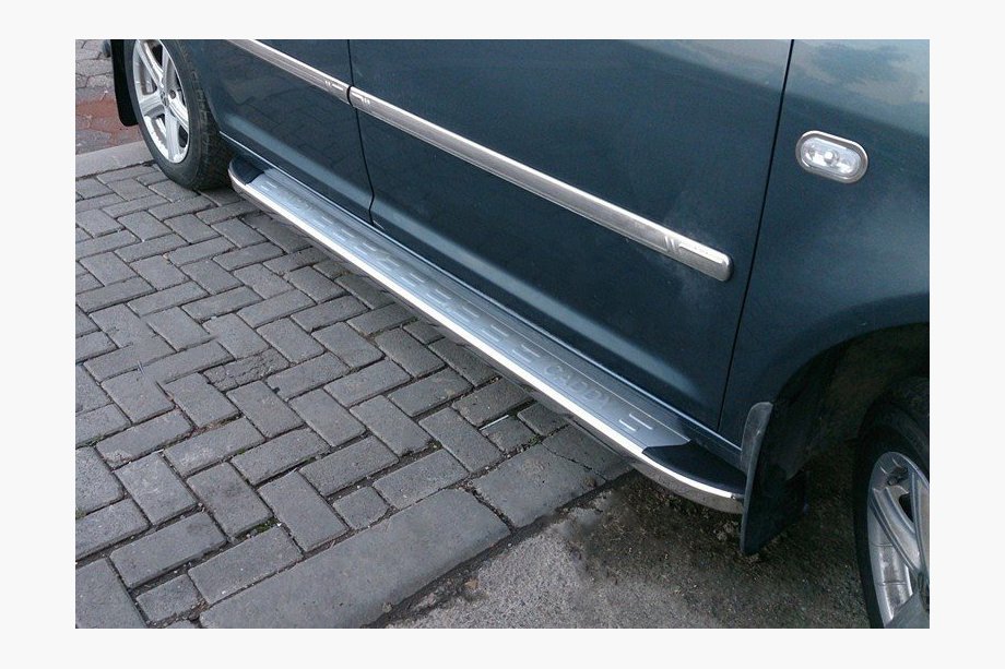 Volkswagen Caddy 2004–2010 Sidetrin Omsa MSline (2 stk., aluminium) Image