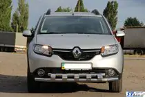 Renault Sandero 2013–2022 Frontbøjle ST015 (rustfrit stål) foto 2