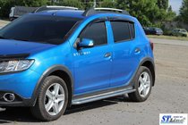 Renault Sandero 2013–2022 Sidetrin KB001 (rustfrit stål) foto 2