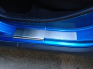 Renault Sandero 2013–2022 Dørtrinslister Nathaniko (4 stk., rustfrit stål) Premium - 3M tape, 0,8 mm foto 2