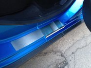 Renault Sandero 2013–2022 Dørtrinslister Nathaniko (4 stk., rustfrit stål) Premium - 3M tape, 0,8 mm foto 3