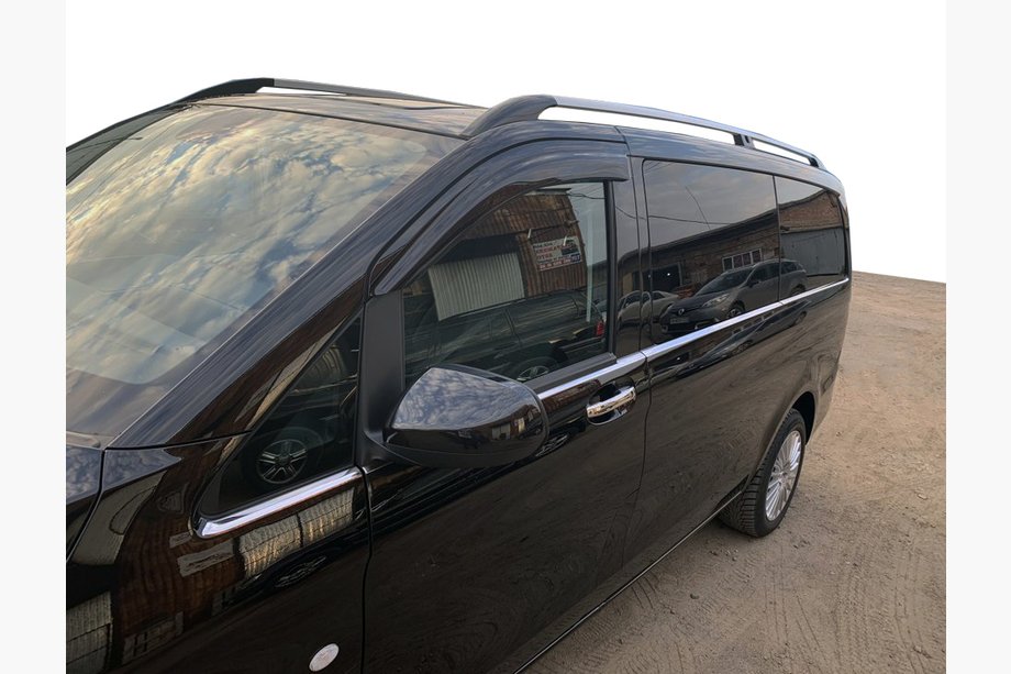 Mercedes Vito/V-klasse W447 2014– Nedre vindueslister i fuld længde (8 stk., rustfrit stål) OmsaLine, L3, 2 sidedøre Image