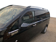 Mercedes Vito/V-klasse W447 2014– Nedre vindueslister i fuld længde (8 stk., rustfrit stål) OmsaLine, L3, 2 sidedøre foto 1