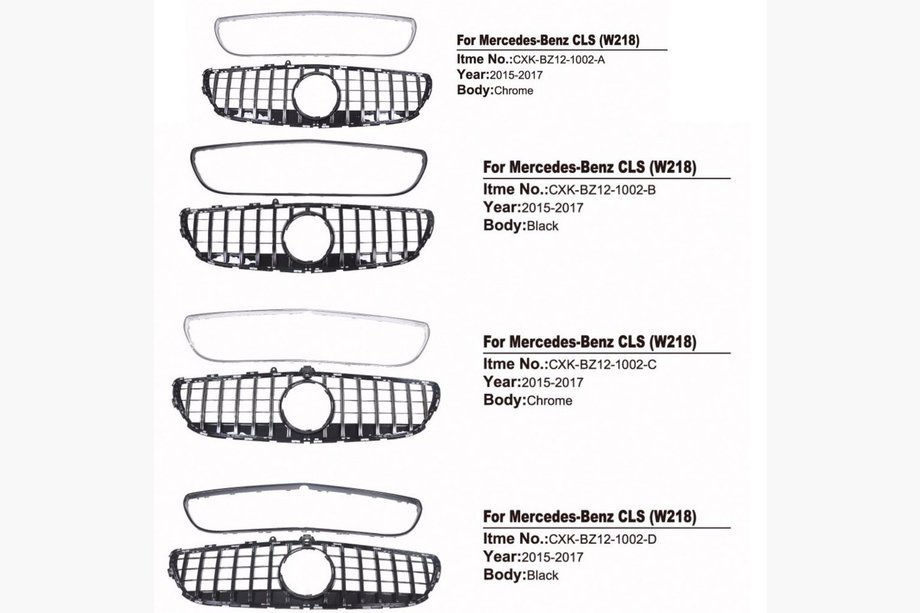 Mercedes CLS C218 2011–2018 Frontgrill 2011-2014 (GT Panamericana) Foto 4