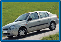 Renault Symbol 1999–2008 Dørgrebsdæksler i rustfrit stål foto 6