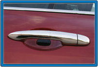 Renault Clio III 2005–2012 Dørgrebsdæksler i rustfrit stål 2 stk., Carmos – tyrkisk rustfrit stål (uden huller) foto 2