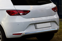 Seat Leon 2013–2020 Kofangerkantliste i rustfrit stål foto 1