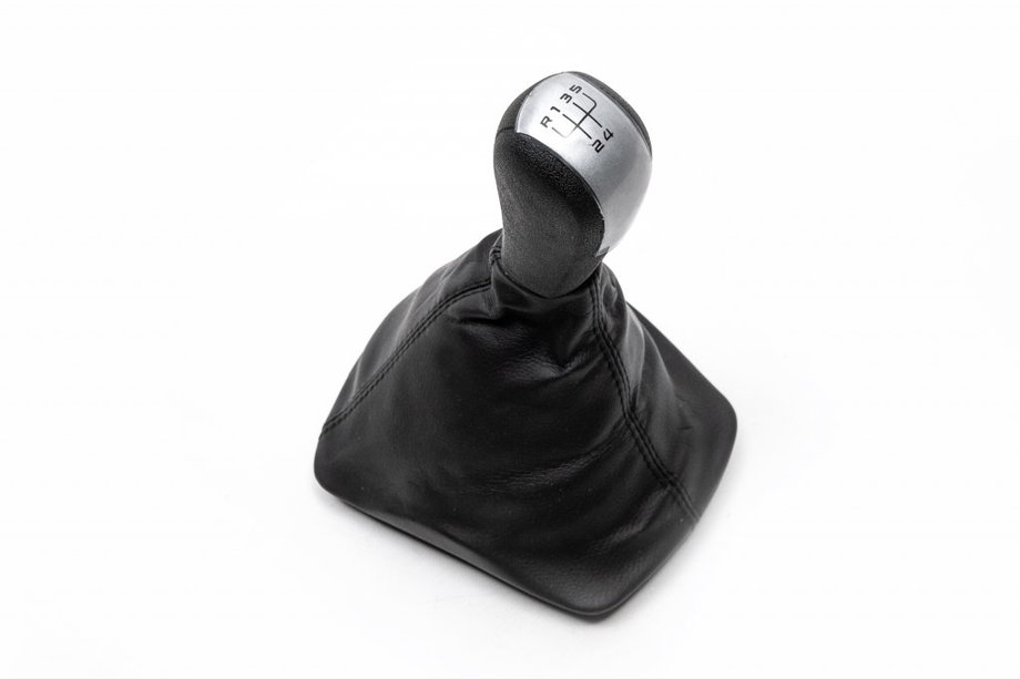 Skoda Octavia II A5 2006–2010 Gearknop og gearmanchet (grå indsats, 5-trins) Image