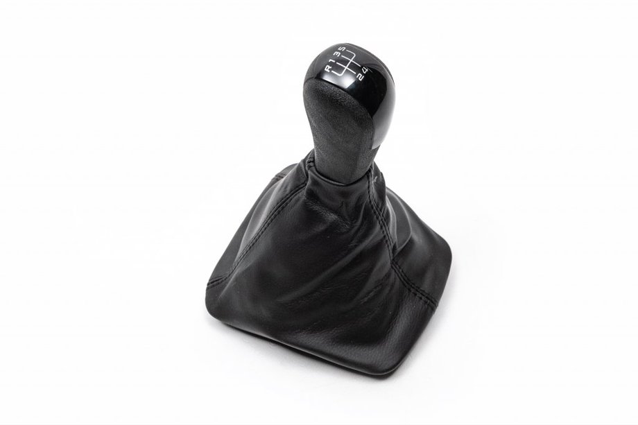 Skoda Octavia II A5 2010–2013 Gearknop og gearstangsmuffe (sort indsats, 5-trins) Image