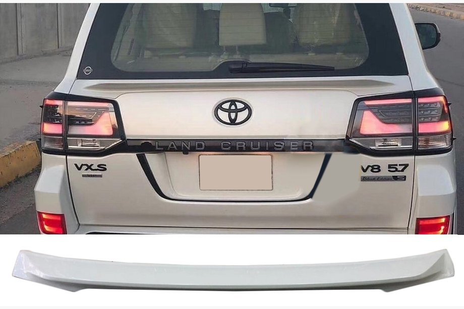 Toyota Land Cruiser 200 2007–2021 WALD spoiler (nedre, 2016-2021) Hvid farve Foto 8