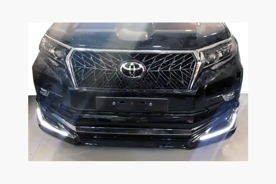 Toyota Land Cruiser Prado 150 2009–2023 Modelista V3-LED kofangertillægsdele til for- og bagkofanger (2017-) Foto 4