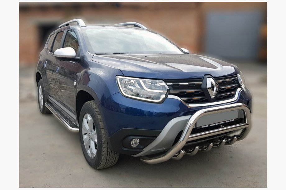 Renault Duster 2018–2024 Kængurubøjle uden skrift WT003 (rustfrit stål) Image