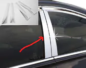 Hyundai Elantra (XD) 2000–2011 Kromfolie til dørstolper foto 1