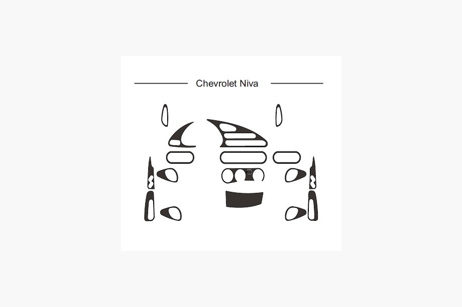 Chevrolet Niva 1998–2020 Instrumentbordslister (Hartman) Image