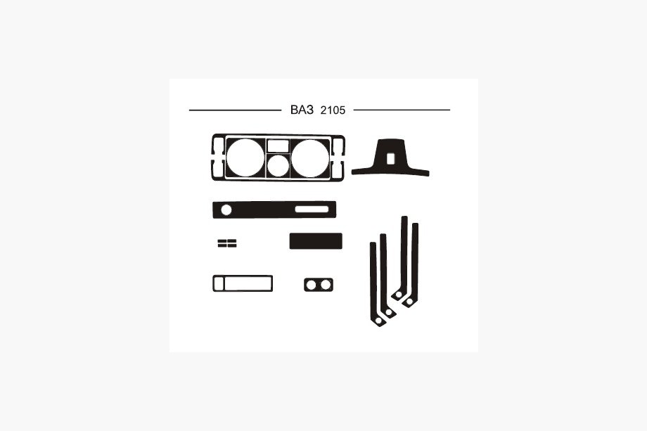 ВАЗ 2105 1980–2010 Instrumentbordslister (Hartman) Image
