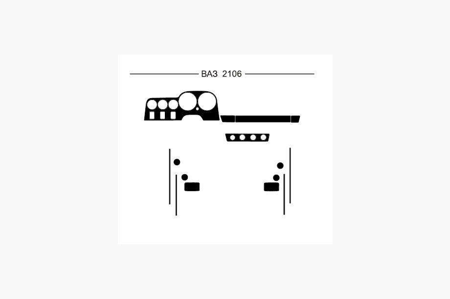 ВАЗ 2106 1976–2006 Instrumentbordslister (Hartman) Image