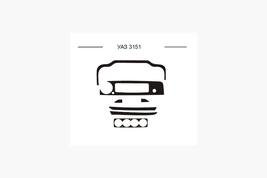 УАЗ 3151 1985–2003 Instrumentbordslister (Hartman) Image