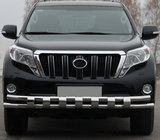 Toyota Land Cruiser Prado 150 2009–2023 Frontbøjle ST016-2 (rustfrit stål) foto 1