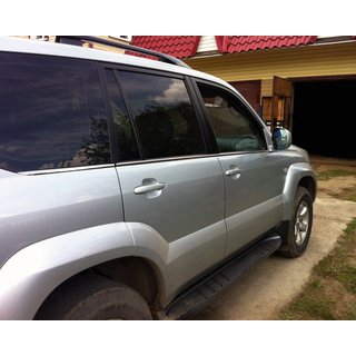 Udvendige vindueslister i rustfrit stål (6 stk.) Toyota Land Cruiser Prado 120 2002–2009 foto 2