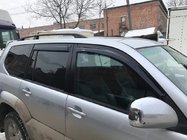 Toyota Land Cruiser Prado 120 2002–2009 Sorte tyrkiske tagrælinger Plastfødder foto 8