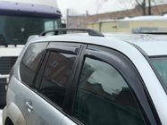 Toyota Land Cruiser Prado 120 2002–2009 Sorte tyrkiske tagrælinger Plastfødder foto 7