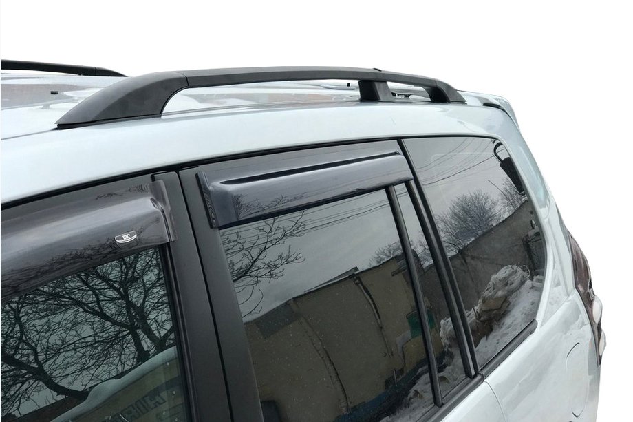 Toyota Land Cruiser Prado 120 2002–2009 Sorte tyrkiske tagrælinger Plastfødder Image