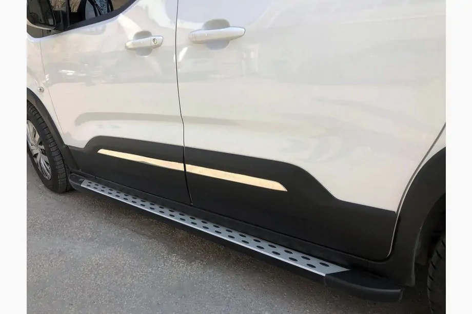 Peugeot Partner/Rifter 2019– Dækkapper til dørlister (rustfrit stål) Image