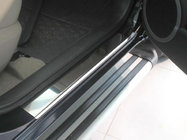 Nissan Leaf 2010–2017 Dørtrinslister Nathaniko (4 stk., rustfrit stål) Standard - Lohmann tape, 0,5 mm foto 1