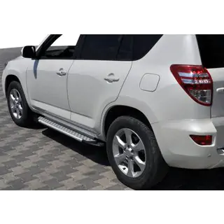 Sidetrin Allmond Grey (2 stk., aluminium)