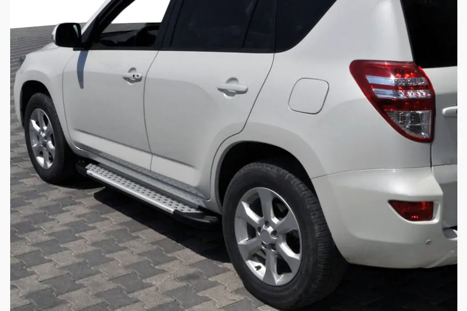Toyota Rav 4 2006–2013 Sidetrin Allmond Grey (2 stk., aluminium) Image