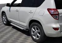 Toyota Rav 4 2006–2013 Sidetrin Allmond Grey (2 stk., aluminium) foto 1