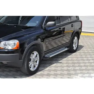 Sidetrin Allmond Grey (2 stk., aluminium)