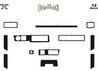 Volvo 940/960 1990–1997 Instrumentbordbeklædning Aluminium foto 2